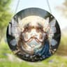Magical Fairy Magic Night Suncatcher Stained Glass Acrylic Heart Wall Hanging For Indoor Outdoor Ho 0