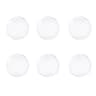 Self-Adhesive Round Transparent Silicone Door Stopper Wall Protector, Non-slip Muffler Plug for Handle Impact Protection
