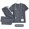 Unisex Nurse Scrubs Set Men Women Medical Uniforms Top Pants Doctor Dentist Lab Workwear Clinical Beauty Clothing