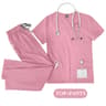 Unisex Nurse Scrubs Set Men Women Medical Uniforms Top Pants Doctor Dentist Lab Workwear Clinical Beauty Clothing