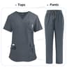 Unisex High Quality Nurse Uniform Set, Medical Clothing for Women with Lab Coat, Tops, and Pants, Nursing Scrubs Suit