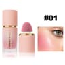 HANDAIYAN 6 Colour Matte Liquid Blush – Easy to Apply, Long-Lasting, Waterproof Blush with Sponge Brush Head