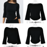 Lace Trim Balletcore Slim Tee For Women Soft Minimalist White Spring Summer Top 5