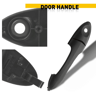 Outer Black Door Handle For Rear LeftRight HighQuality Plastic Perfect Fit Durable Quality Control  8