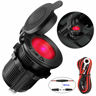 Motorcycle Boat 12V Waterproof Car Socket Cigarette Lighter Power Plug Outlet For Reliable Charging 11