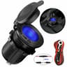 Motorcycle Boat 12V Waterproof Car Socket Cigarette Lighter Power Plug Outlet For Reliable Charging 13