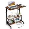Hospital Bed Table With Holder Adjustable Overbed Rolling Laptop Desk Stand  Ideal For Home  Medica 15