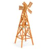 Garden 2Layer CrossJointed Wooden Windmill Weathervane With Head Backyard Decor 13