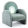 AntiTip Toddler Sofa For Playroom Teddy Fleece Kids Chair With Solid Wood Legs 14