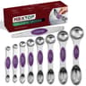 Magnetic Measuring Spoons Set Of Stainless Steel DualSided  Stackable 12