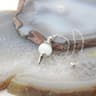 Natural Rose Quartz Labradorite Pendulum for Dowsing Divination, Crystal Cone Pendant with Round Beads Stone Chain