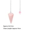 Natural Amethyst Crystal Pendulum for Divination Reiki Healing, Faceted Point Gem Stone for Dowsing, Pendulums