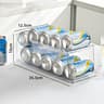 Pop Soda Can Dispenser For Fridge Stackable Refrigerator Organizer Bins Beverage Holder Clear Plast 6