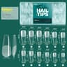 Pre Buffed Full Cover Nail Tips Semi Matte False Nail Extensions