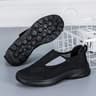 Womens Wide Width Walking Sneakers with Adjustable Hook and Loop Closure