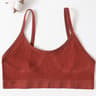 Womens Seamless Ribbed Wireless Bralette with U Back Design