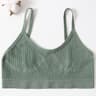 Womens Seamless Ribbed Wireless Bralette with U Back Design