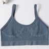 Womens Seamless Ribbed Wireless Bralette with U Back Design