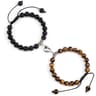 Couple Distance Bracelets With Natural Stone Beads And Magnetic Heart Charms 15