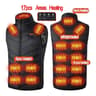 Mens USB Heated Vest With Seventeen Heating Zones For Winter Outdoor Activities 9