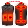 Mens USB Heated Vest With Seventeen Heating Zones For Winter Outdoor Activities 7