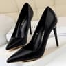 Womens Pointed Toe Stiletto Pumps Slip On High Heels for Weddings and Parties