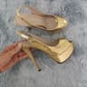 Womens Stiletto Platform Sandals with Open Toe and Gladiator Style