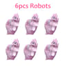 Transparent Jelly Robot Squishy Toy Soft Slow Rebound Stress Relief Squeeze Toy