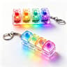 LED Keyboard Keychain Fidget Toy with Clickable Keys for Stress Relief