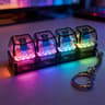 LED Keyboard Keychain Fidget Toy with Clickable Keys for Stress Relief