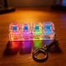 LED Keyboard Keychain Fidget Toy with Clickable Keys for Stress Relief