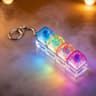 LED Keyboard Keychain Fidget Toy with Clickable Keys for Stress Relief