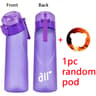 Leakproof Sports Water Bottle with Straw and Random Flavor Pod