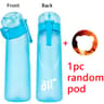 Leakproof Sports Water Bottle with Straw and Random Flavor Pod