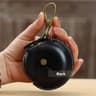Genuine Leather Round Coin Purse Handcrafted Compact Storage Case with Hasp Closure