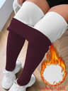 Womens High Waisted Fleece Lined Thermal Leggings for Winter Workouts