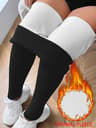Womens High Waisted Fleece Lined Thermal Leggings for Winter Workouts