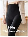 Womens High Waist Thermal Leggings Thick Cashmere Cotton Blend Winter Tights