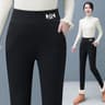 Womens High Waist Winter Leggings with Stretchy Fit and Side Pockets
