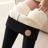 Womens High Waisted Thermal Fleece Leggings with Stretch Fit for Winter