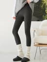 Womens High Waist Fleece Leggings Thick Warm Winter Ankle Length Pants 6