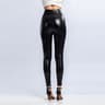 High Waist Faux Leather Leggings for Women with Booty Lifting Fit and Fleece Options