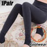Womens Fleece Lined Leggings With Pearl Velvet Warm Winter Tights 9