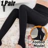 Womens Fleece Lined Leggings With Pearl Velvet Warm Winter Tights 15