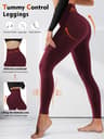 Womens High Waisted Tummy Control Leggings for Yoga Workouts and Everyday Wear