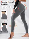 Womens High Waisted Tummy Control Leggings for Yoga Workouts and Everyday Wear