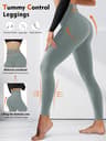 Womens High Waisted Tummy Control Leggings for Yoga Workouts and Everyday Wear