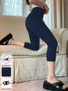 Womens High Waisted Capri Yoga Leggings Soft Stretch No See Through Workout Pants