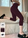 Womens High Waisted Capri Yoga Leggings Soft Stretch No See Through Workout Pants