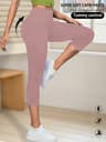 Womens High Waisted Capri Yoga Leggings Soft Stretch No See Through Workout Pants